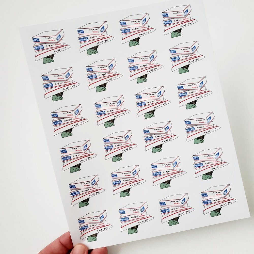 LB024 STICKERS Custom Poshmark Stickers POSH MAIL Shipping Supplies - Picture 3 of 6